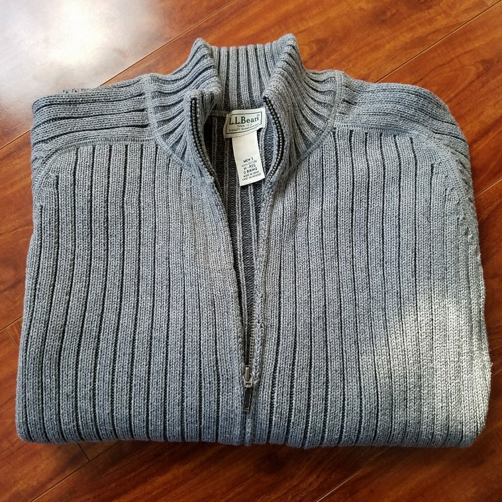 L.L. Bean Zip Up Sweater - Picture 5 of 6